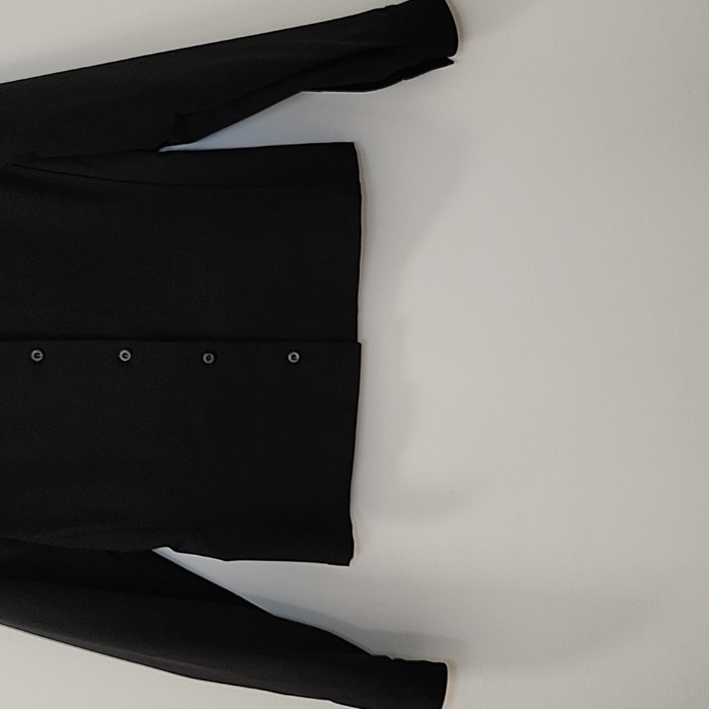 Prada Classic Black Women's Button-Up Shirt Sz 40/ Large - Picture 4 of 16